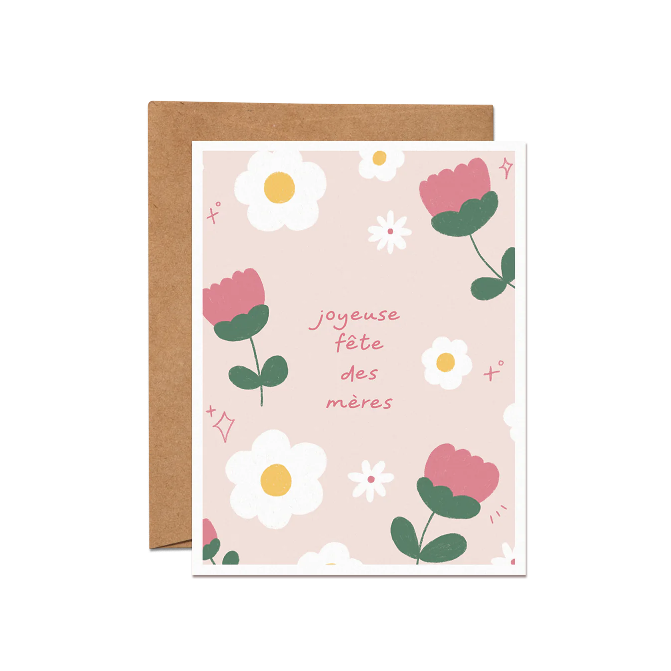 Carte de souhaits - Fête des mères florale