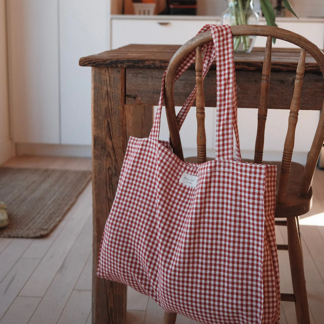 Organic cotton tote bag - Red