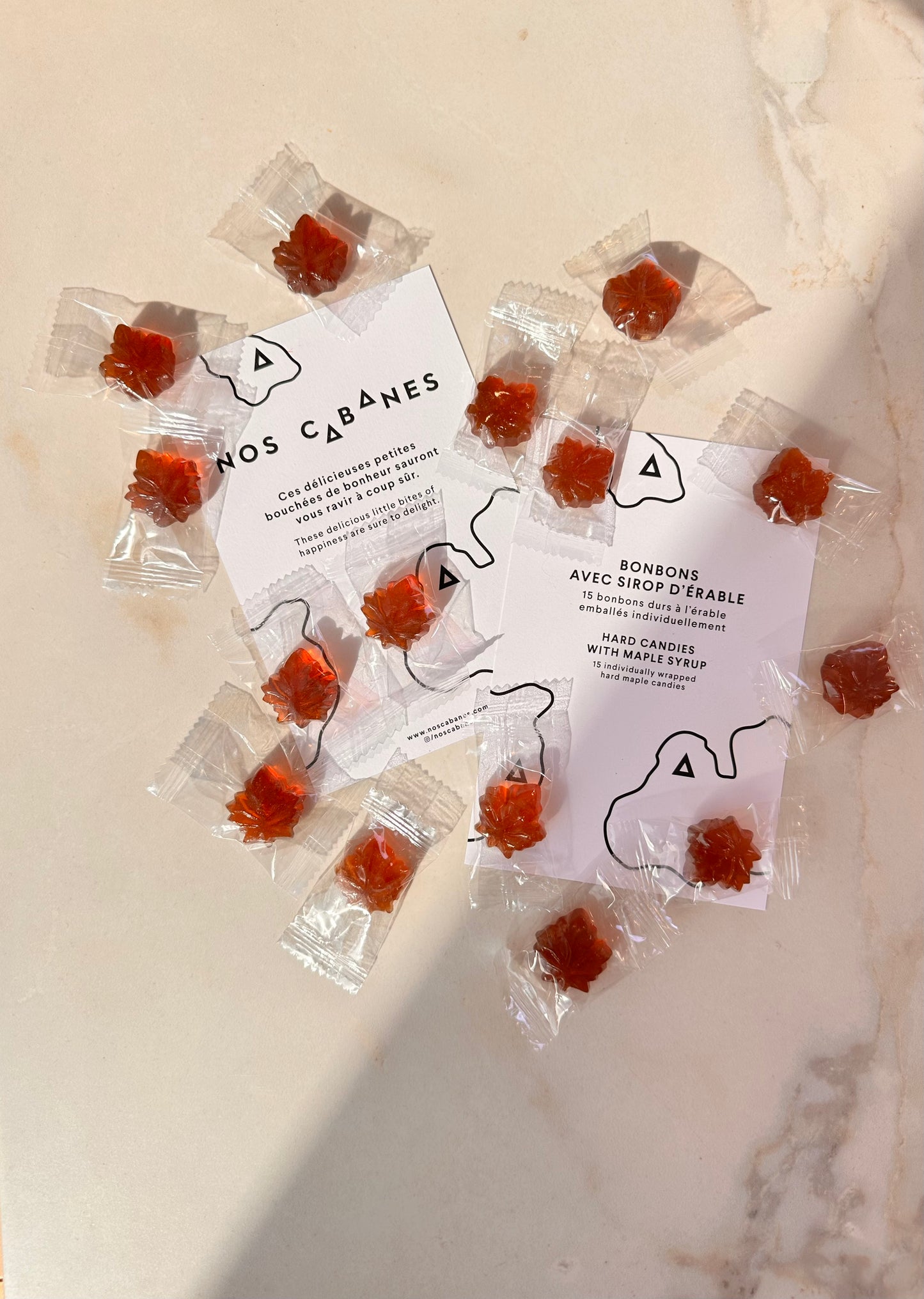 Bonbons durs à l'érable