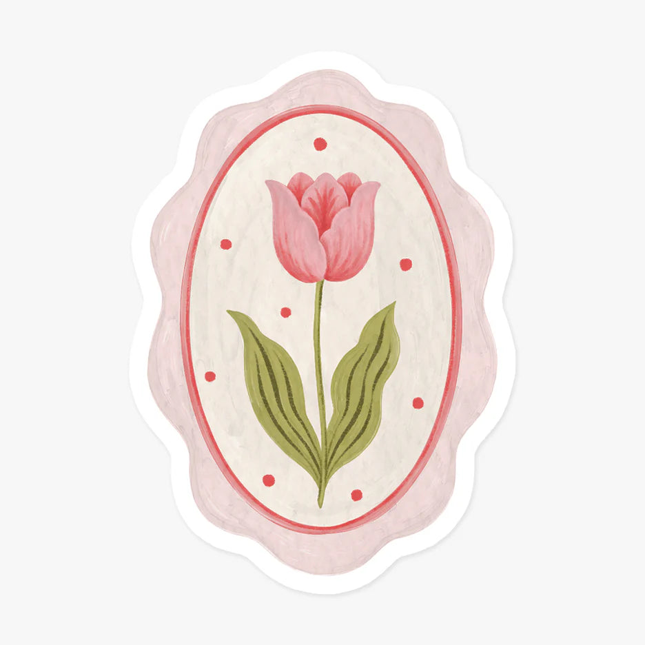 Autocollant découpé - Tulipe