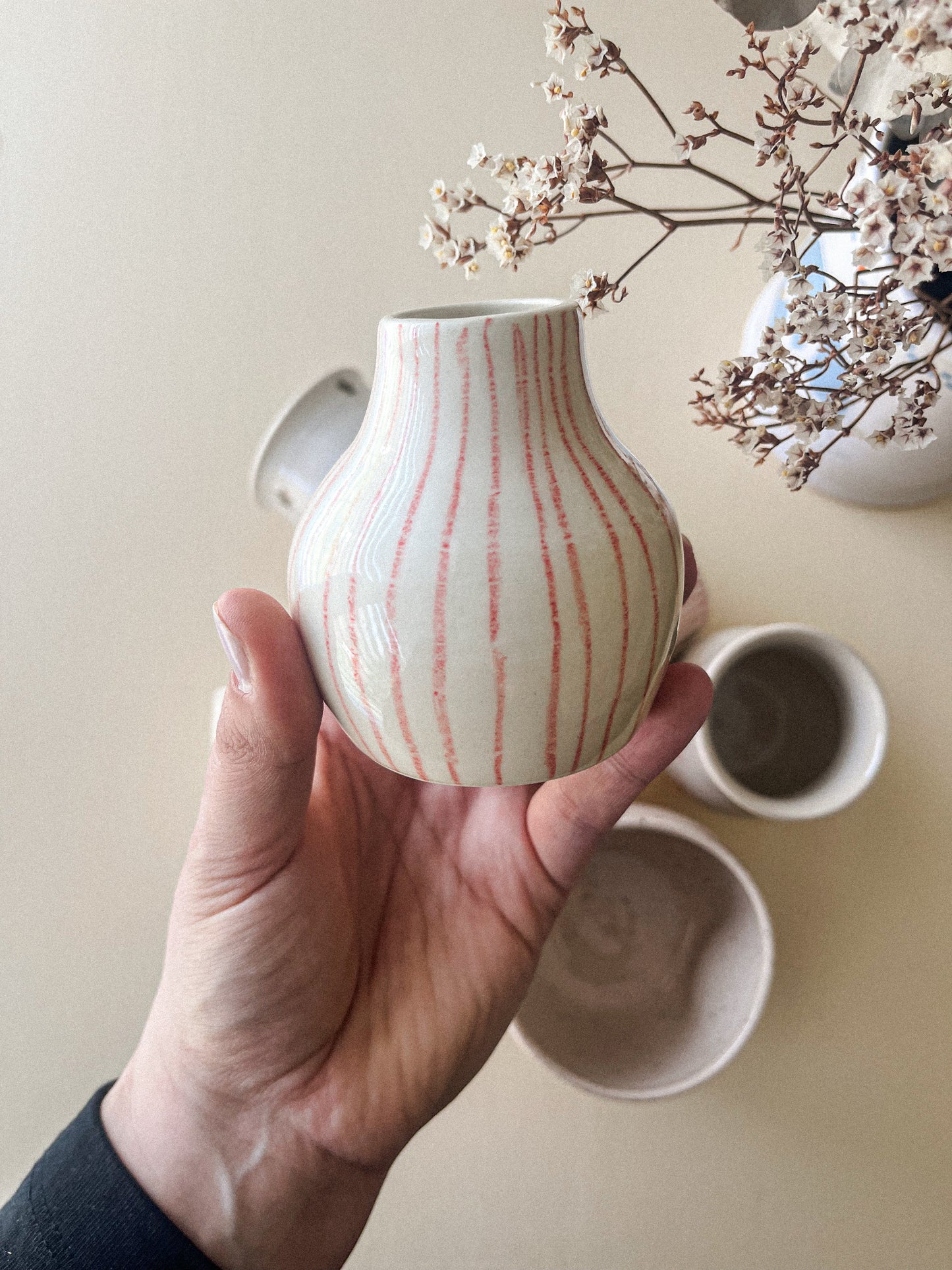 Mini vase ligné - Poterie Vez