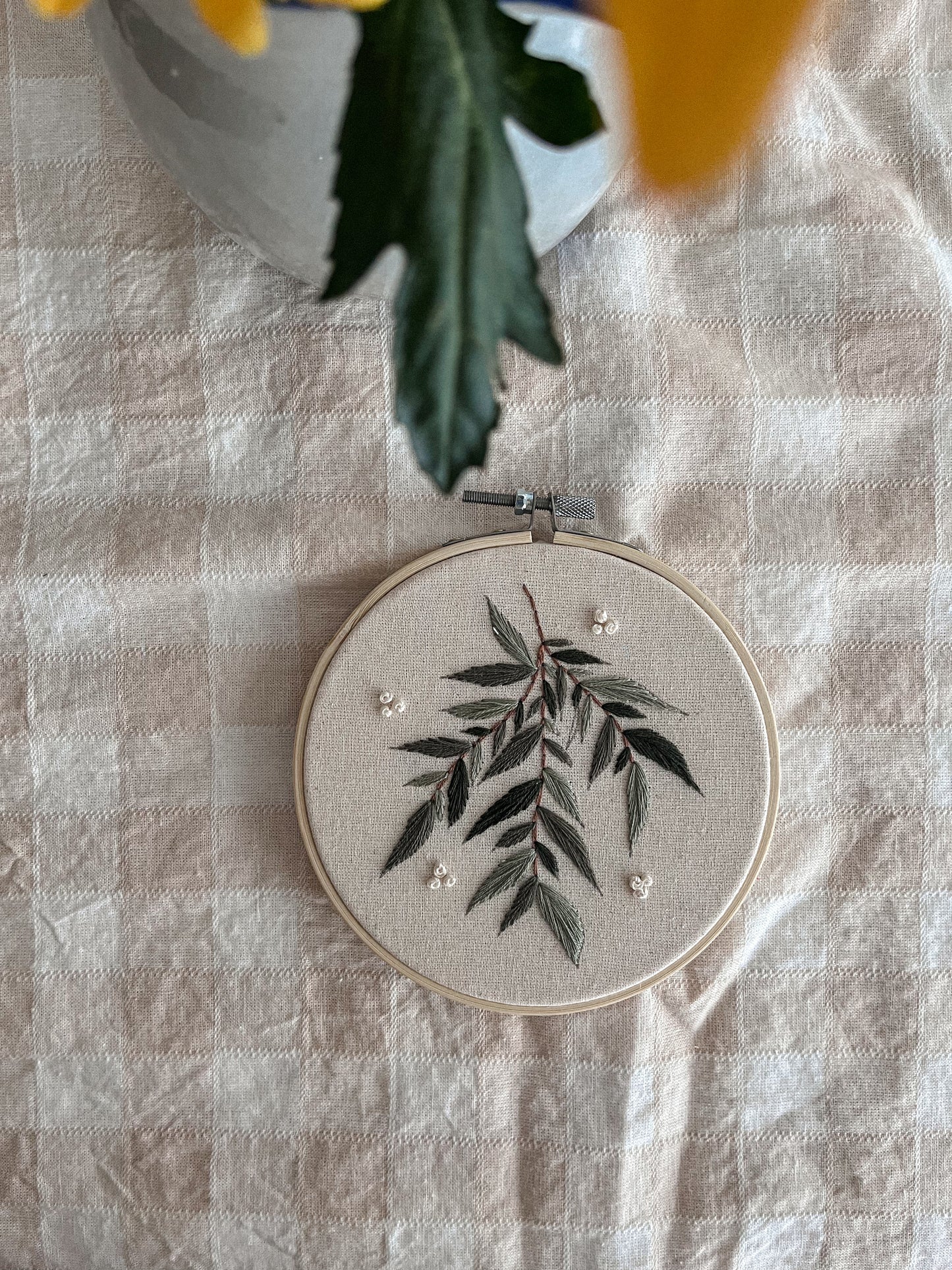 Broderie - Feuilles