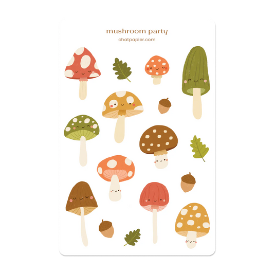 Sticker Sheet - Mushrooms