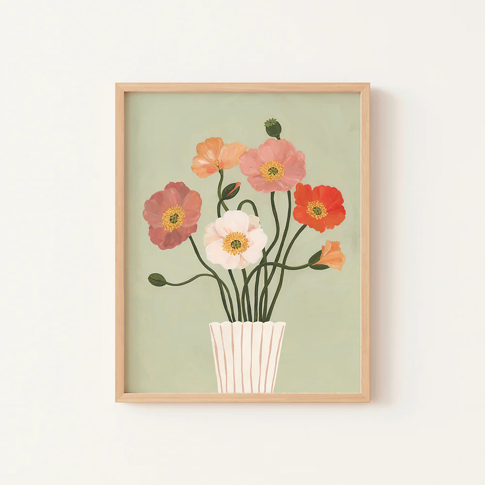 Poster - Pastel Poppies