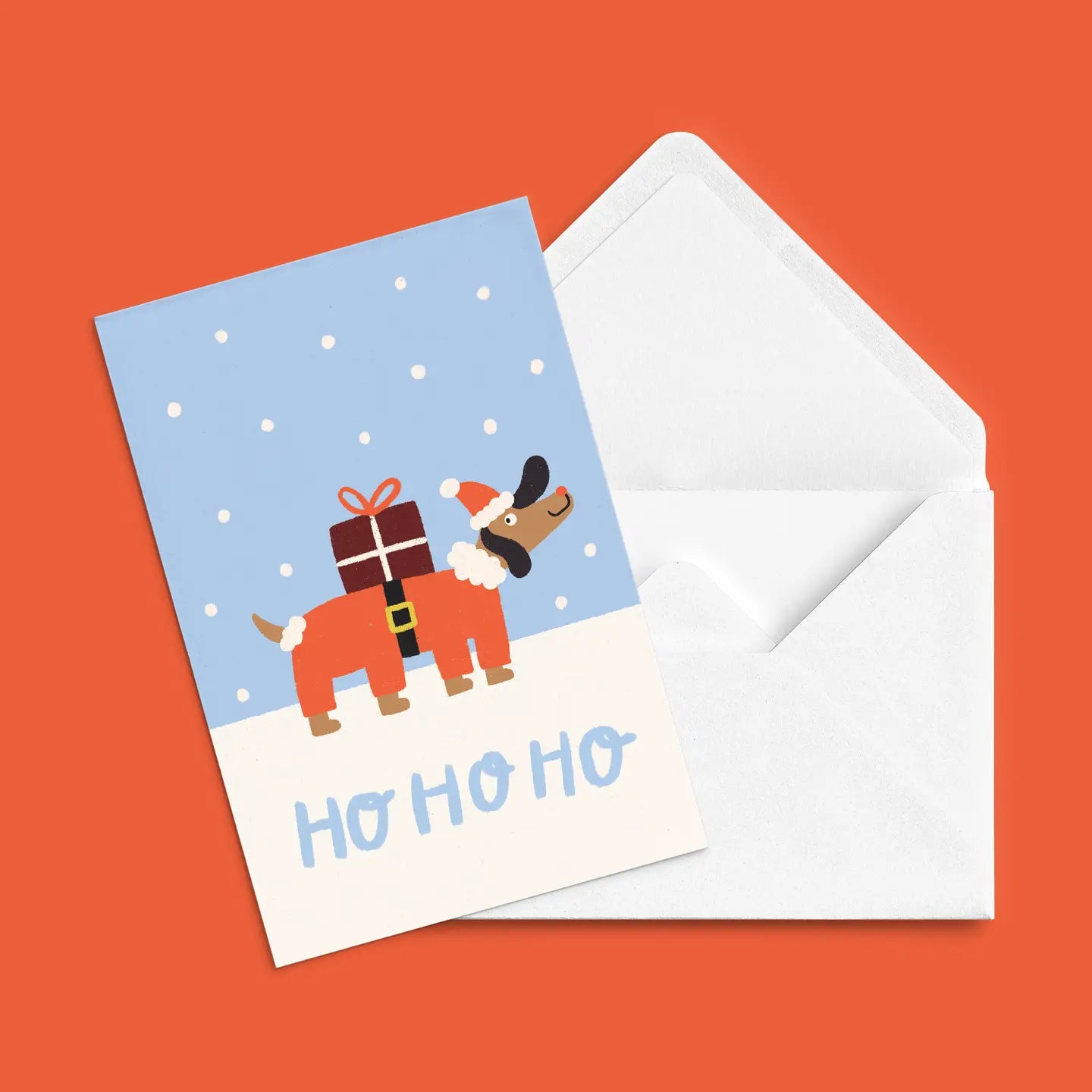 Carte de souhaits - Chien de Noël