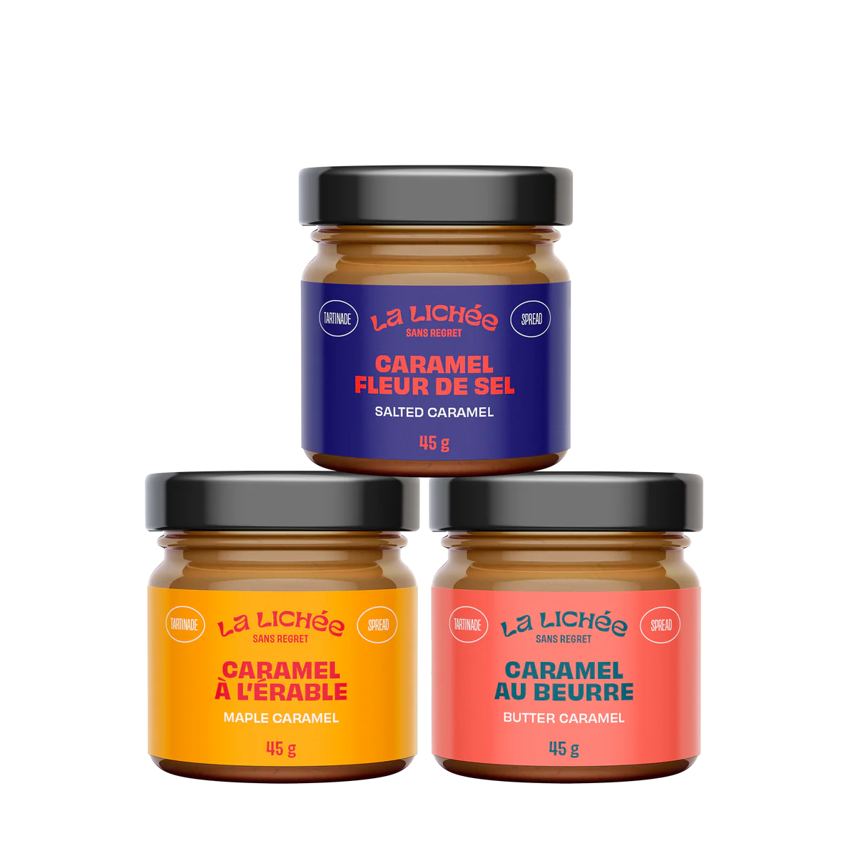 Trio de caramels classiques