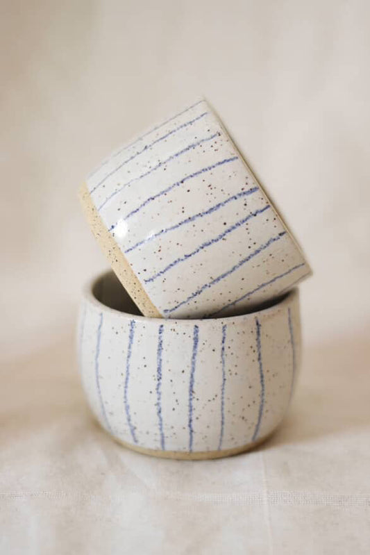 Tasse - Lignes bleues