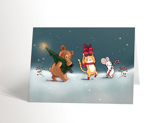 Carte de souhaits - Parade d'hiver