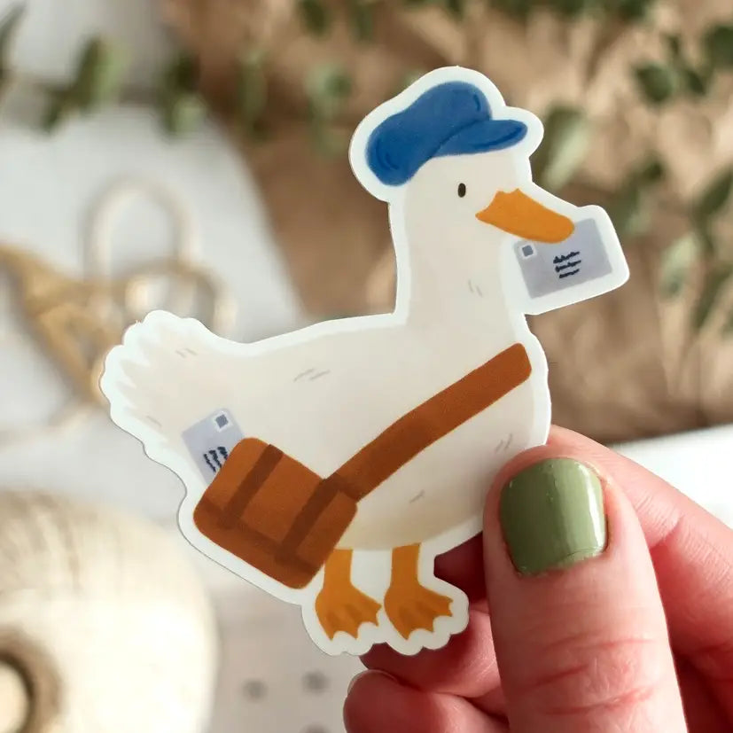 Autocollant en vinyle - Mailman duck