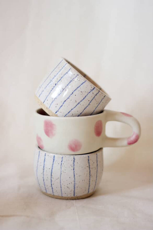 Tasse - Pois roses