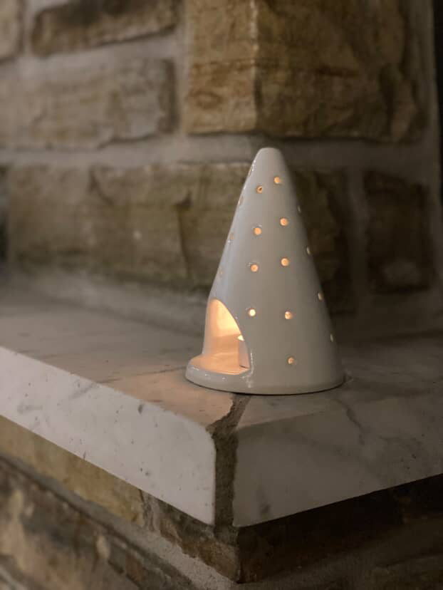 Sapin à lampions en céramique