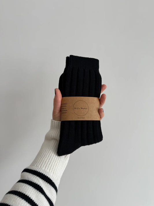 Chaussette pour homme en coton - Noir