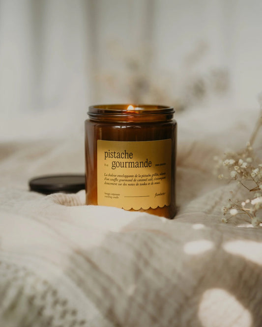 Bougie crépitante - Pistache gourmande