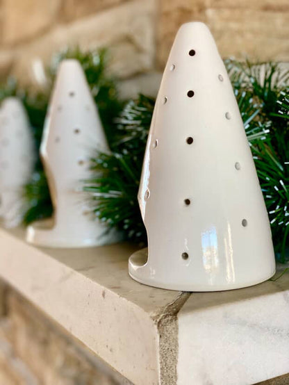 Sapin à lampions en céramique