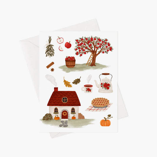 Carte de souhaits - Automne cozy
