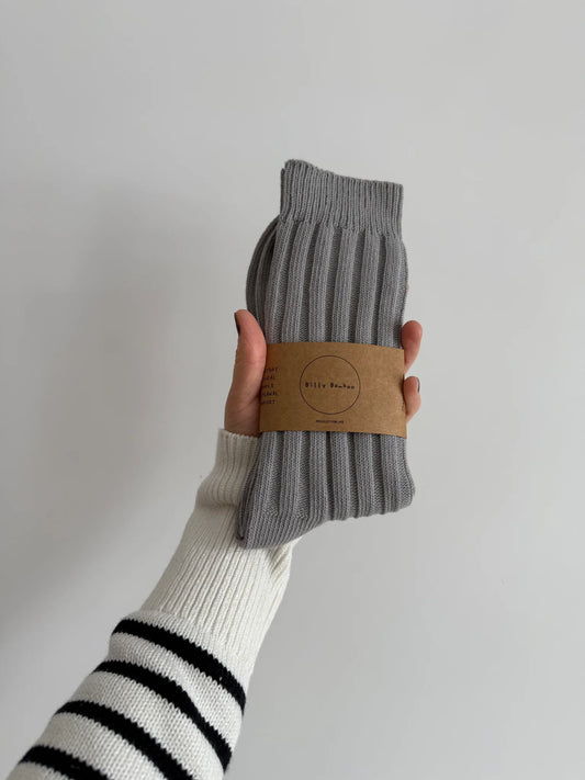 Chaussette pour homme en coton - Gris clair