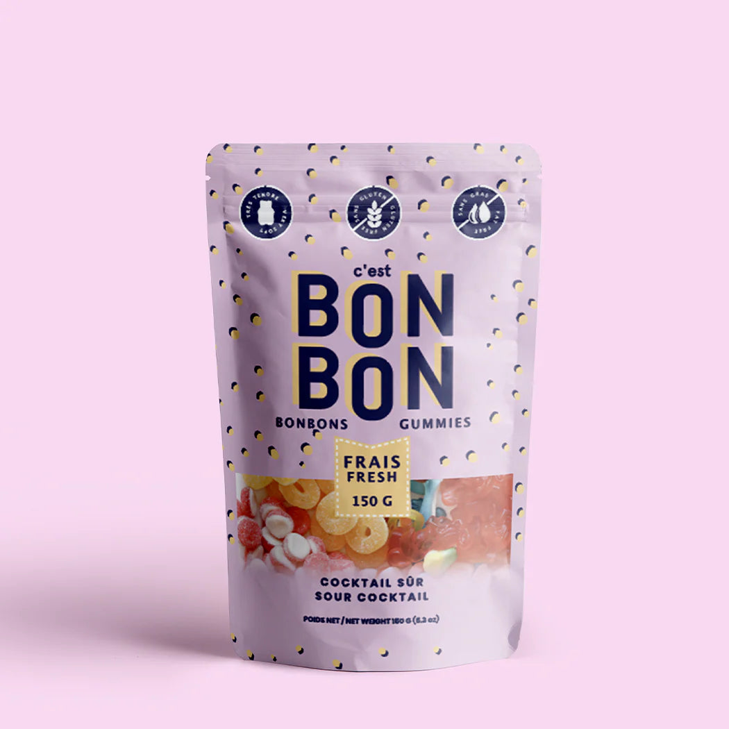 Sour cocktail candy
