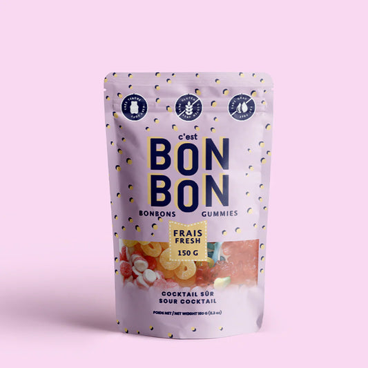Sour cocktail candy