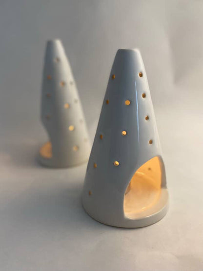 Sapin à lampions en céramique