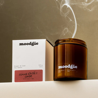 Bougie - Pommes épicées + sauge