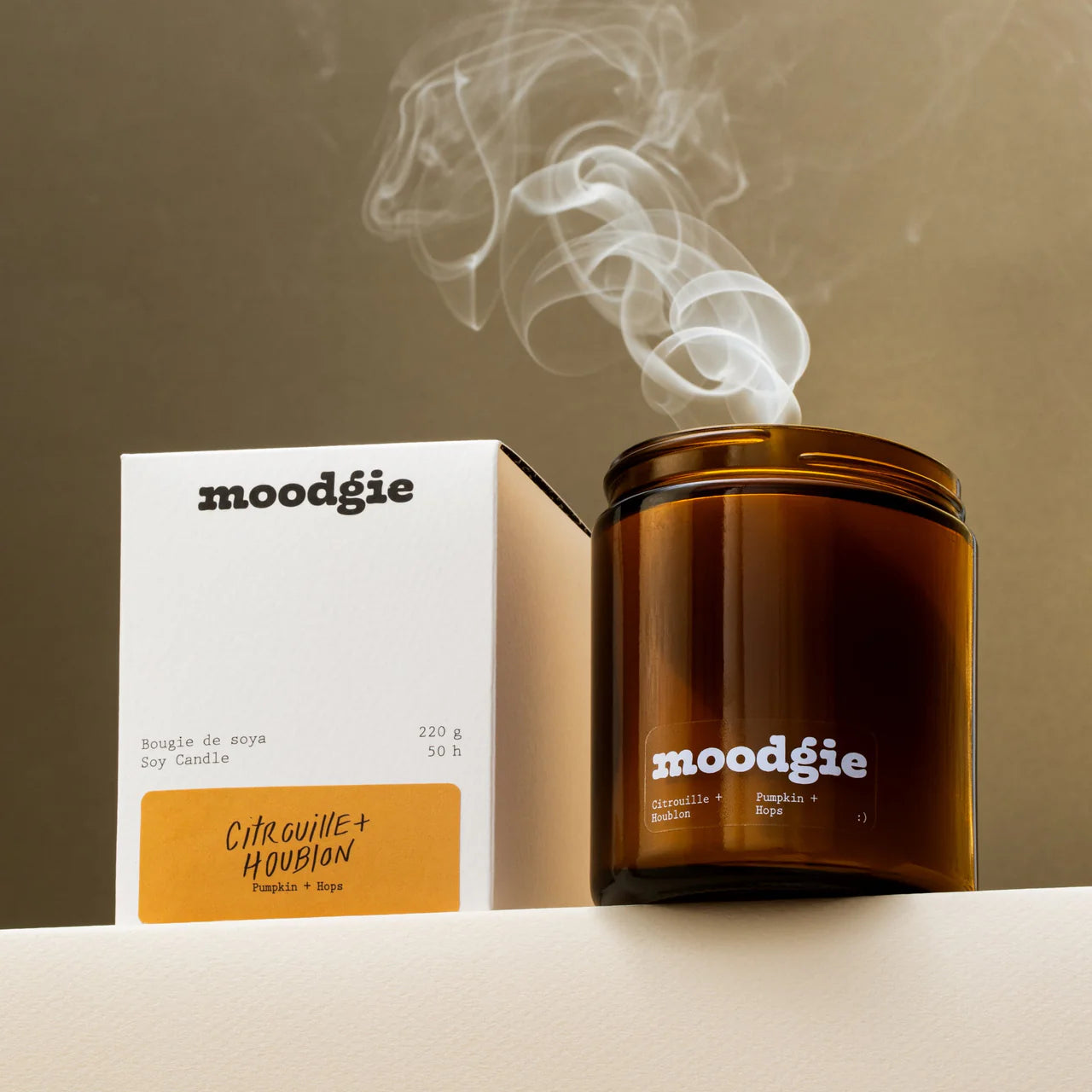 Bougie - Citrouille + houblon