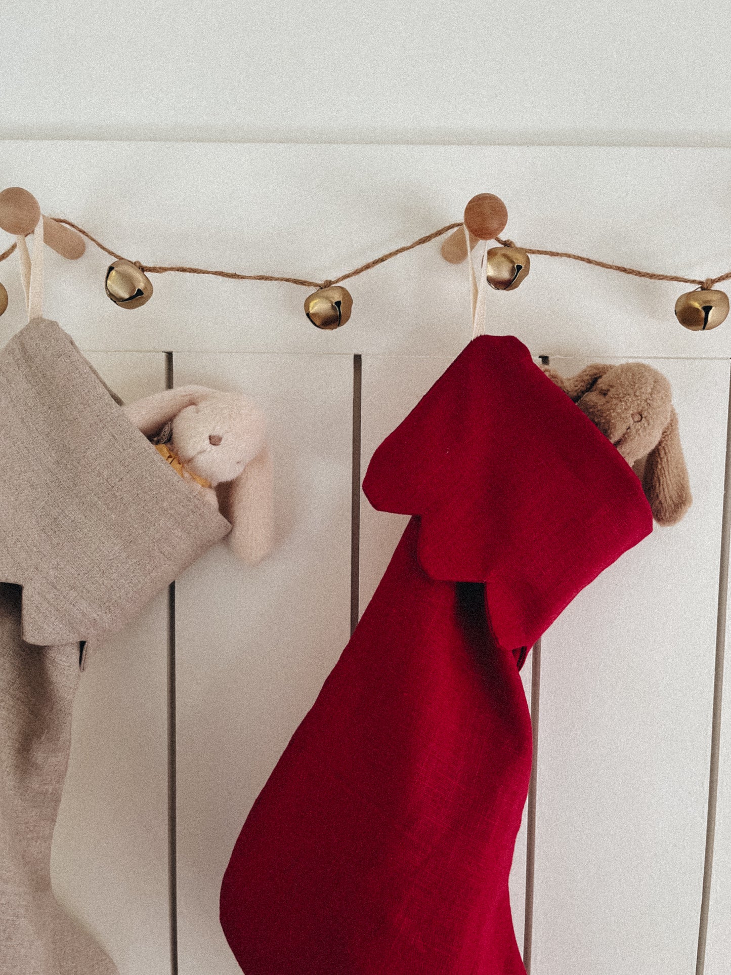 Bas de Noël 100% lin - Personnalisables