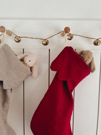 Bas de Noël 100% lin - Personnalisables