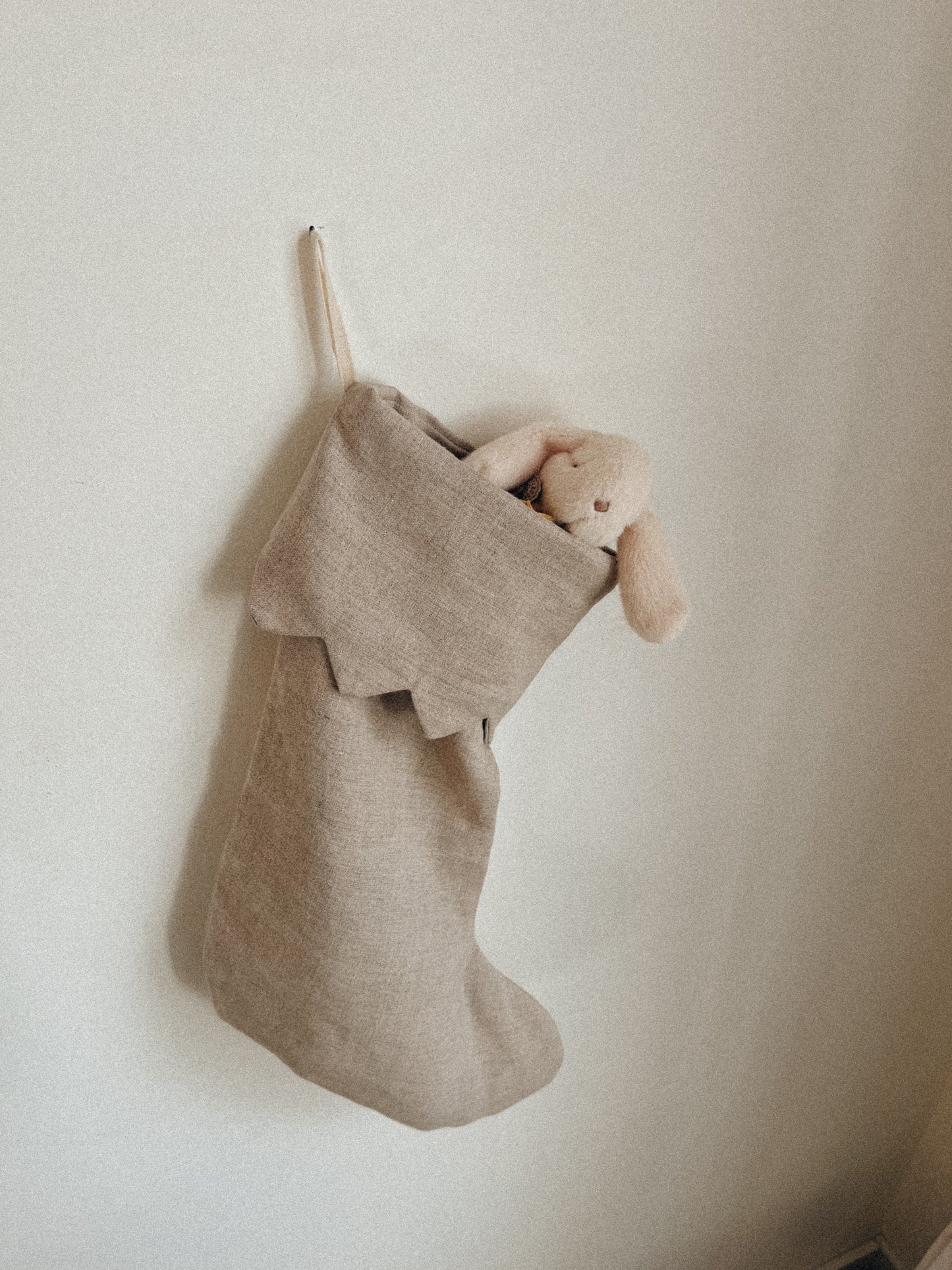 Bas de Noël 100% lin - Personnalisables