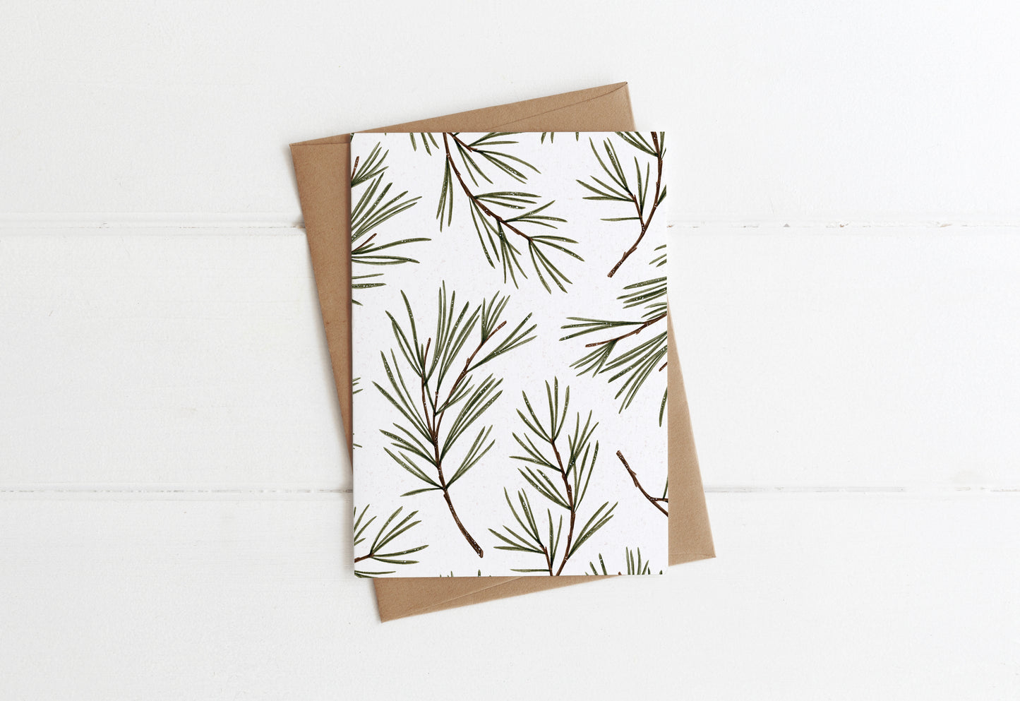 Carte de souhaits - Branche de pin