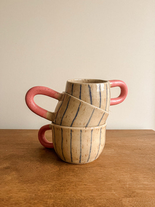 Tasse - Bleu et rose