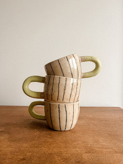 Tasse - Verte et noire