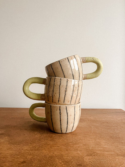 Tasse - Verte et noire