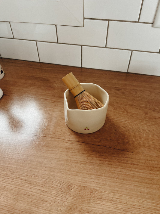 Fouet à matcha en bambou