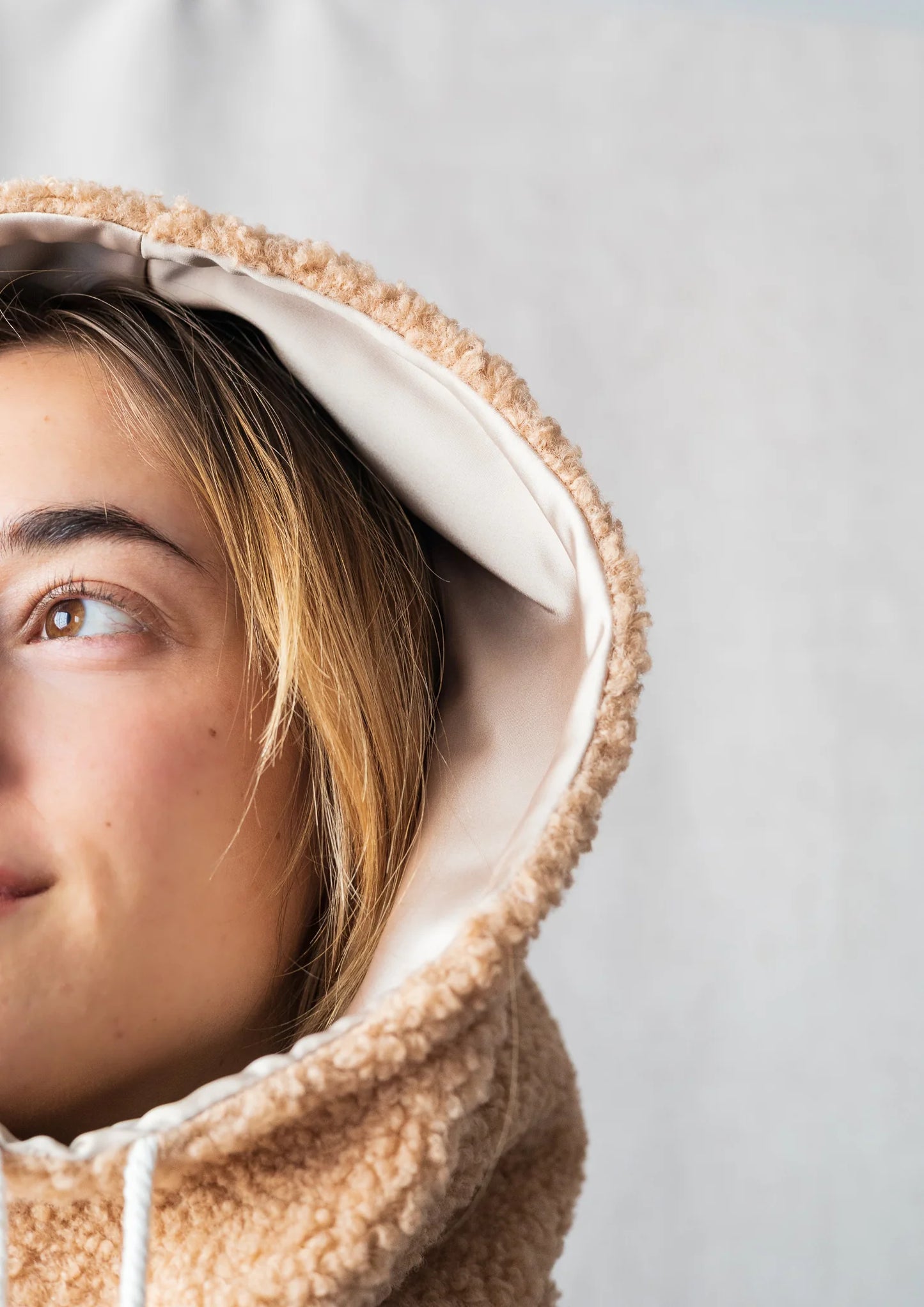 Col capuche réversible - Intérieur en satin