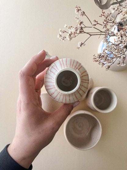Mini lined vase - Vez pottery