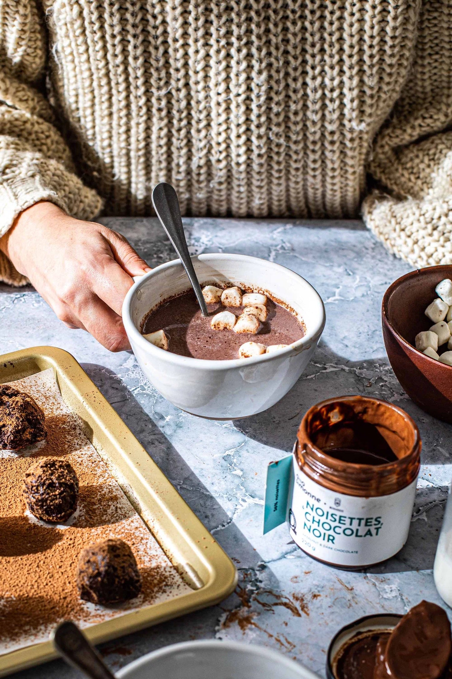 Tartinade - Noisettes et chocolat noir