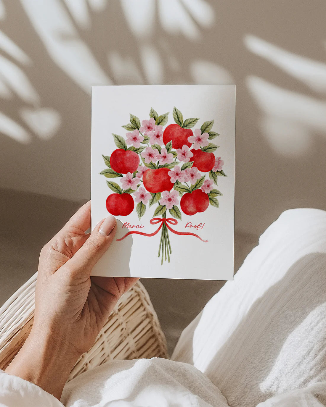Carte de souhaits - Bouquet de pommes