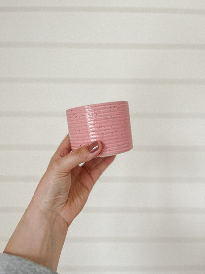 Tasses texturées - Rose