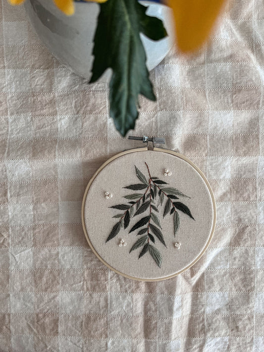 Broderie - Feuilles