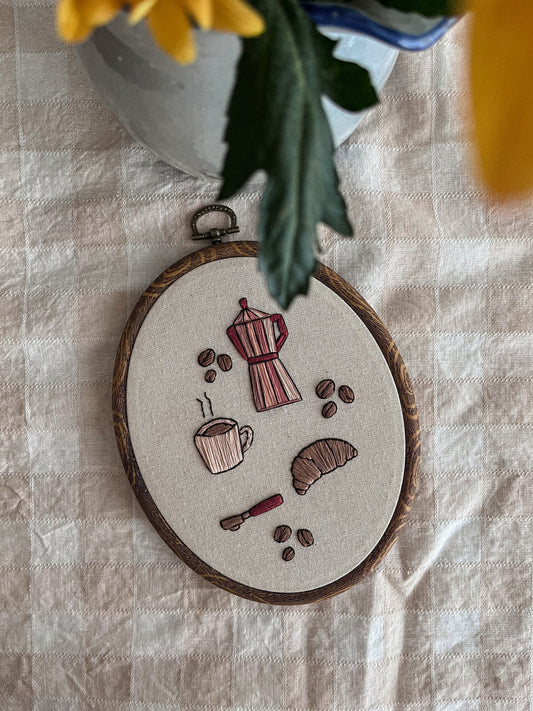 Broderie - Café coloré