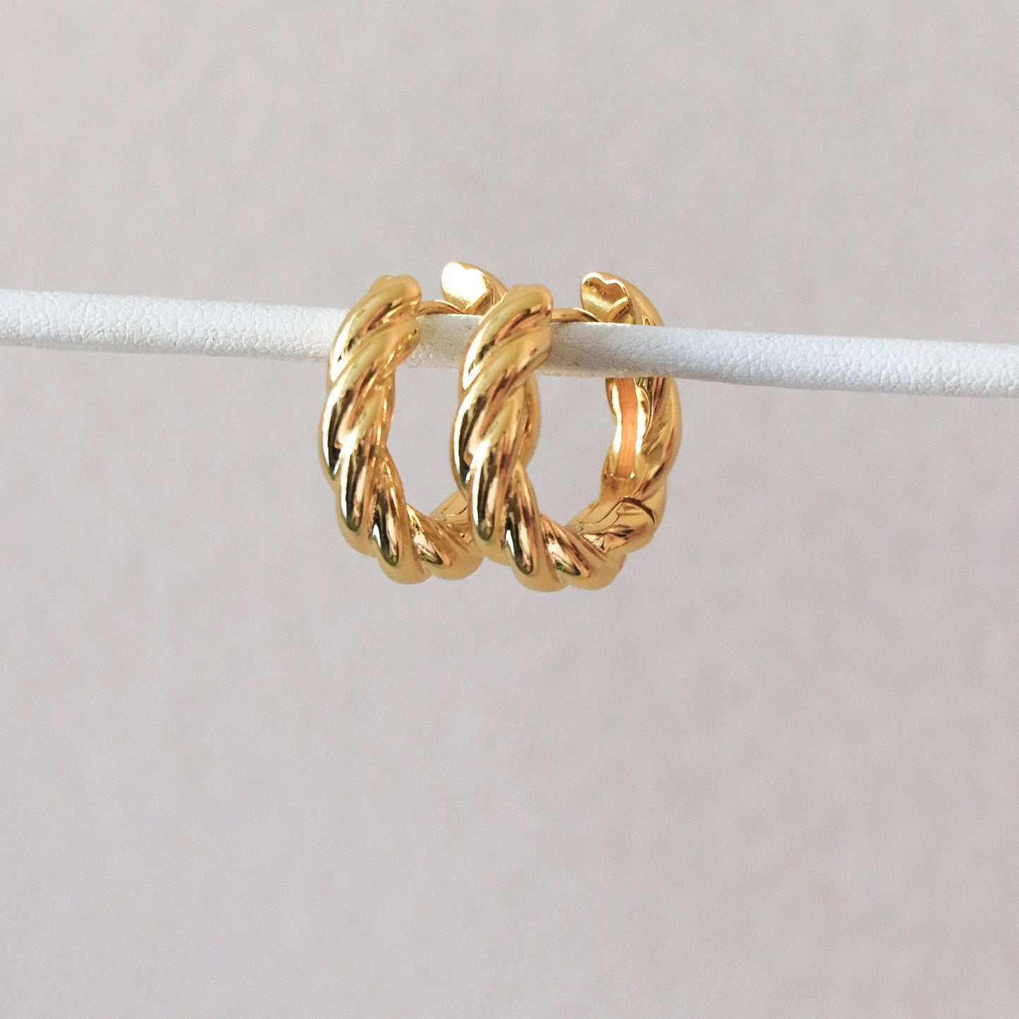 Boucles d'oreilles torsadées épaisse - Orsato