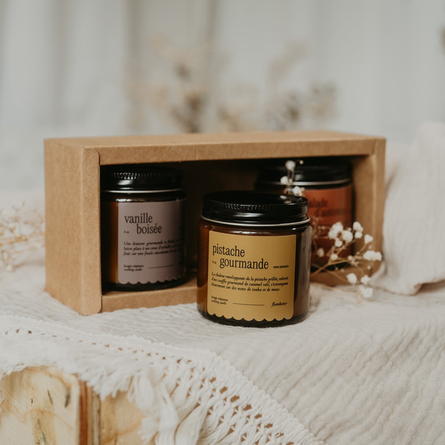 Trio de bougies d'automne - 4oz