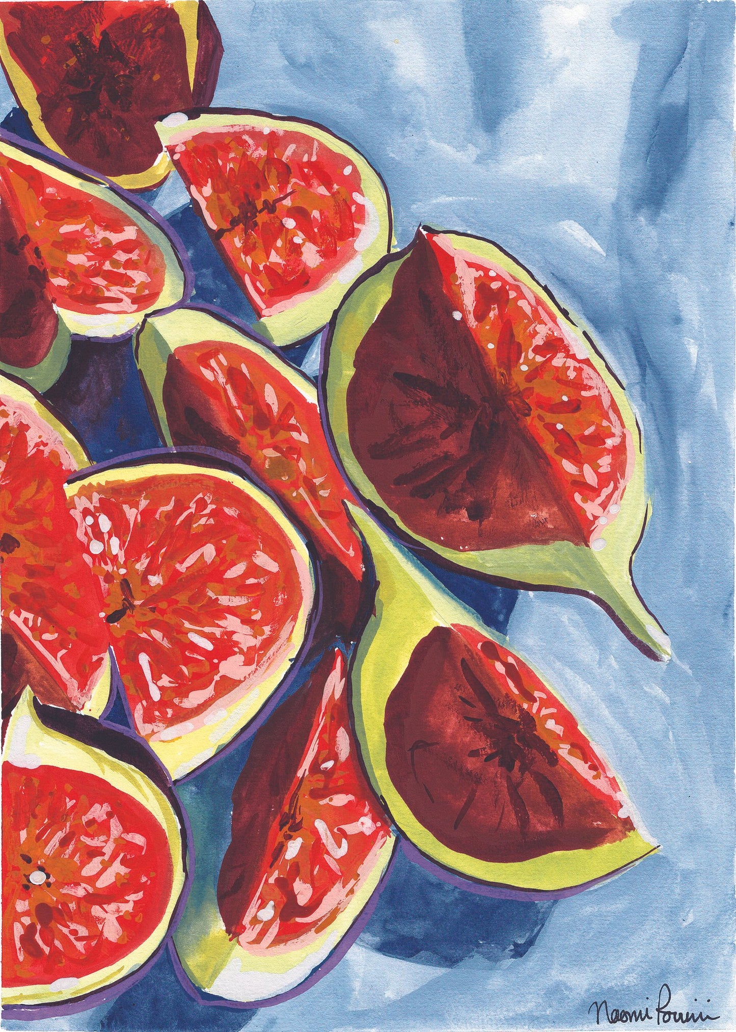 Carte de souhaits - Sliced Figs