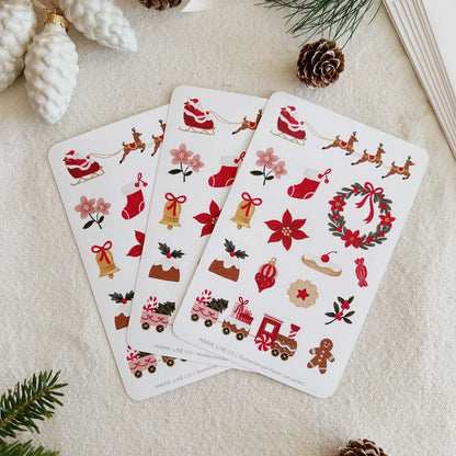 Feuille d'autocollants - Magie de Noël