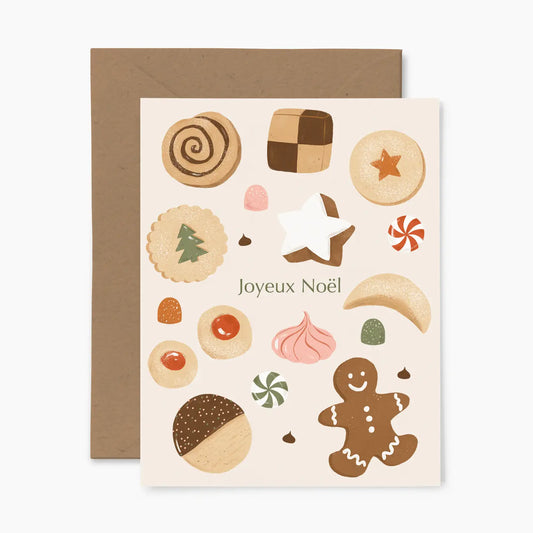 Carte de souhaits - Biscuits de Noël